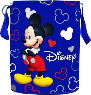 DISNEY Designer Print Waterproof Cotton Cloth Bag, Toy Storage, Cloth Organizer Organizer 45 L (Blue)-KUBDART1599 KUBDART01599