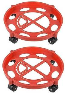 Sigri-wala Sturdy Plastic Gas Cylinder Trolley 2pc - Hassle-Free Mobility and Safety Gas Cylinder Trolley