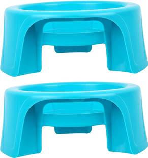 KUBER INDUSTRIES Plastic 2 Pieces Multipurpose Plant Pot Water Pot Gas Cylinder Stand Gas Cylinder Trolley