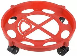 Firstchoice Strong Plastic With Wheel Gas Cylinder Trolley