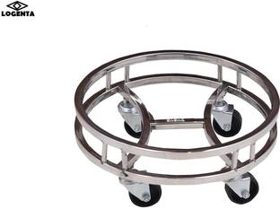 DHSVS LPG Gas Cylinder Trolley with Heavy Duty Metal Wheels for Home Cylinder Gas Cylinder Trolley