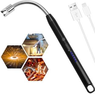 Easymart Rechargeable USB Gas Lighter For Kitchen , Agarbatti, Candle, BBQ Gas Stoves Plastic Electronic Gas Lighter