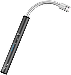 FGG 360 Degree Flexible Neck Electric Gas Lighter Rechargeable Lighter for Candles Plastic Electronic Gas Lighter