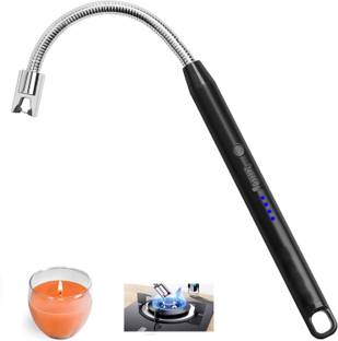 DOCOSS Rechargeable Gas Lighter Electric Kitchen Lighter Chargeable Arc Long Lighters Plastic, Steel Electronic Gas Lighter