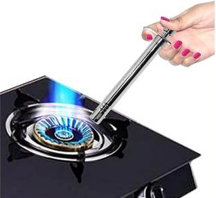 GrahLogy New Stylish Gas Lighter for Kitchen Accessories Items Gas Stove Home, Camping Steel Gas Lighter