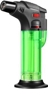 VIOVI Green Jet Flame Lighter Blow Torch Refillable Culinary Kitchen Gas Lighter Plastic Gas Lighter