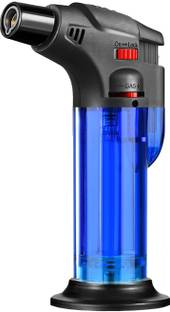 VIOVI Blue Jet Flame Lighter Blow Torch Refillable Culinary Kitchen Gas Lighter Plastic Gas Lighter
