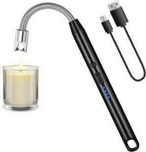 Bienne Flameless Windproof USB lighter 360deg Flexible Neck Arc lighter Steel Electronic Gas Lighter