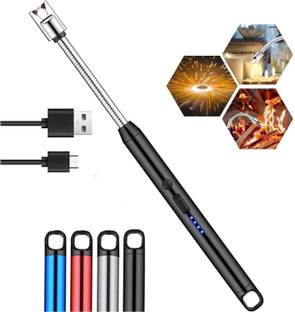 IDEA CHASERS Electric & Chargeable Gas Lighter Steel Electronic Gas Lighter