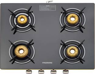 PADMINI 4 GT GOLD (AUTO IGNITION) Glass Automatic Gas Stove