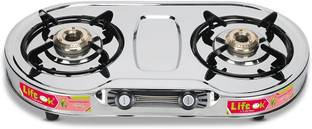 Life ok Nano 2 Brass Burner Gas Stove for Ultimate Cooking Dominance Manual Ignition Stainless Steel Manual Gas Stove