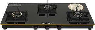 FABER HOB COOKTOP PRINCE PLUS 3BB BK Glass Manual Gas Stove