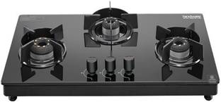 Hindware Coral Black 3 N/A Glass Manual Hob