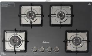 Sunflame Sunflame 4 Burner Auto-Ignition Hobtop with Sabaf Valve,Forged Burners,Toughened Glass Automatic Hob