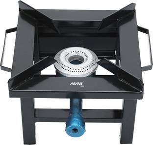 Avni Single Burner Commercial Gas Stove Small Size Gas Bhatti 10x10x8 inch Iron Manual Gas Stove
