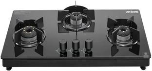 Hindware Coral Black 3B AI Stainless Steel Automatic Gas Stove