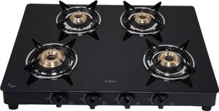 Elica 694 CT VETRO BLK AI Glass Automatic Gas Stove