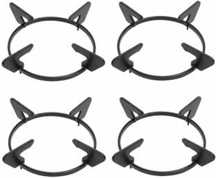APPGEN Pan Support Round Shape Size 15x15x5cm PACK OF 4 UNIT Iron Manual Gas Stove
