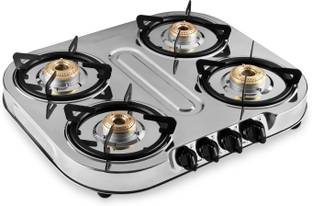 Sunflame OPTRA 4 Burner Stainless Steel Manual Gas Stove