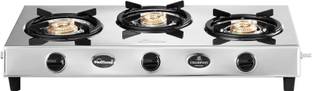 Sunflame 3 BURNER GAS STOVE CHAMPION STAINLESS STEEL Stainless Steel Manual Gas Stove