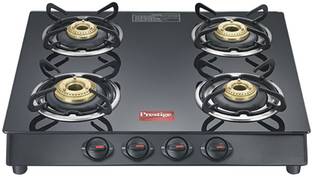 Prestige Marvel Plus GTM 04 Sq Plus Glass Manual Gas Stove