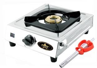 CYBOX Heavy Sainless Steel Body Single Gas Stove Stainless Steel Manual Gas Stove