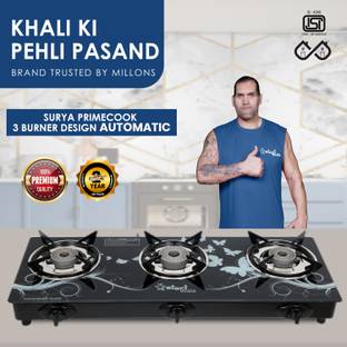 Sigri-wala Surya Primecook Automatic Design Roy Glass Automatic Gas Stove