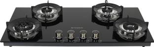 FABER HOB SUPERIA HT904 BR AI Glass Automatic Hob