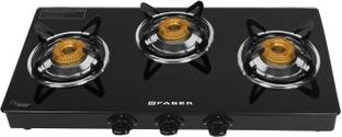 FABER Daisy Pro 3BB BK Glass Manual Gas Stove