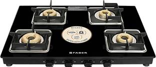 FABER COOKTOP REMO XL 4BB AI Glass Automatic Gas Stove