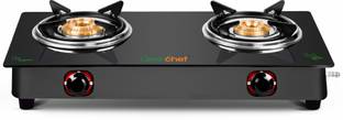 Greenchef Ebony Glass Manual Gas Stove