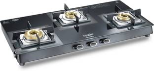 Prestige Vectra 3 Burner Glass Manual Gas Stove