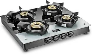 Prestige Svachh Duo GTSD 04 SQ with Liftable Burner & Superior Toughened Glass Manual Gas Stove