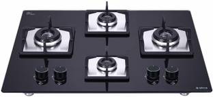 Elica FLEXI EC 460 DX LOTUS BK Glass Automatic Hob
