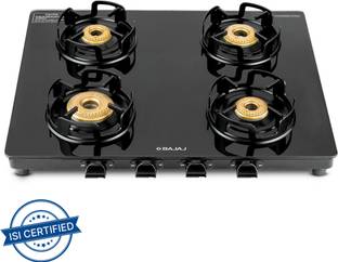 BAJAJ GP4 Slim with 1 Jumbo Glass Manual Gas Stove