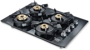 Prestige Svachh Efficia-04 AI|8mm Thick superior Toughened Glass|Cast Iron Pan Support Glass Automatic Hob