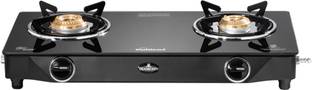 Sunflame LPG STOVE GT 2B DIAMOND BK Glass Manual Gas Stove