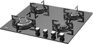 Kaff NE4B 60GF,4 Gas Burner with 1 Triple Ring Burner , Auto Electric Ignition , Glass Automatic Hob