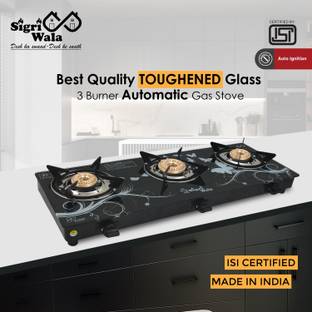 Sigri-wala Primecook Automatic Design Roy Glass Automatic Gas Stove