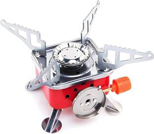 rich mart Portable Gas Stove And Picnic Butane Gas Burner For Outdoor Camping, Travelling Stainless Steel Manual Gas Stove