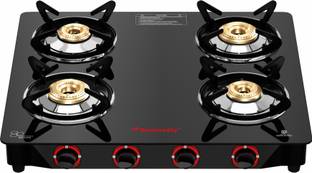 Butterfly Rapid 4 Glass Manual Gas Stove