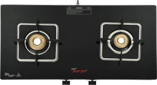 Golden Surya ISI Certified, Toughened Glass Top, Manual Ignition, LPG Use Stainless Steel Manual Gas Stove