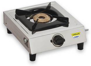 Urban Chef ISI certified Uno Basic Single Burner Stainless Steel Manual Gas Stove