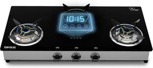 BEYOND BY BYONDNXT Auriga Smart Cooktop with Digital Timer and FFD Glass Manual Gas Stove