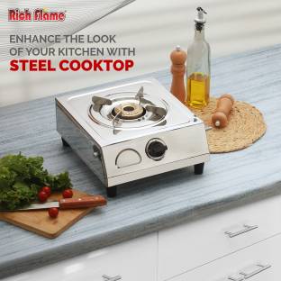 Rich flame ISI certified Classic Premium Single Burner Stainless Steel Manual Gas Stove