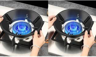 SKYVOKES NILU BHA Gas Stove Burner Stand Gas Saver Jali Ring Fire & Windproof Energy Iron Manual Hob