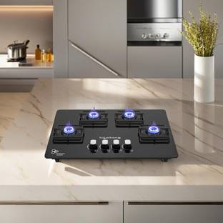 Lifelong Ember LLHT934 HobTop with Battery Operated Ignition Glass Automatic Hob