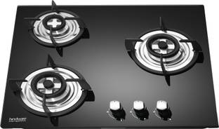 Hindware Smart Appliances Nora Plus 60 CM Glass, Stainless Steel Automatic Hob