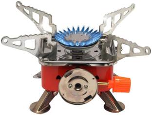 HBD Outdoor Picnic Cooking Small Foldable Butane Gas Stove, Furnace, Burner (1 Pc) Aluminium, Stainless Steel Automatic Butane Gas Stove