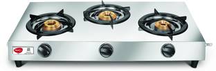 Pigeon 123 LPG Stove 3 Burner Stainless Steel Manual Gas Stove